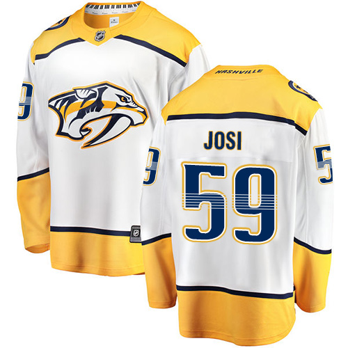 Herren Nashville Predators Eishockey Trikot Roman Josi #59 Breakaway Weiß Fanatics Branded Auswärts